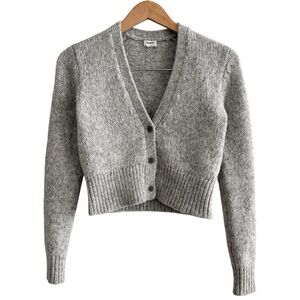 Talula Aritzia Alpaca Wool Cropped Cardigan Sweater
